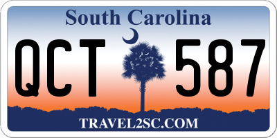 SC license plate QCT587