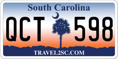 SC license plate QCT598
