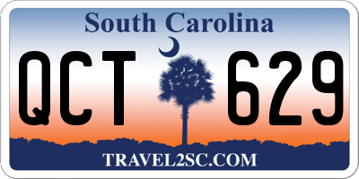 SC license plate QCT629