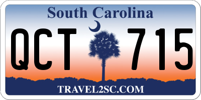SC license plate QCT715