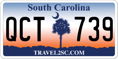 SC license plate QCT739