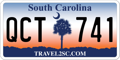 SC license plate QCT741