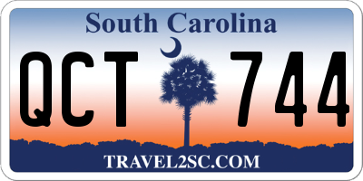 SC license plate QCT744
