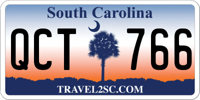 SC license plate QCT766