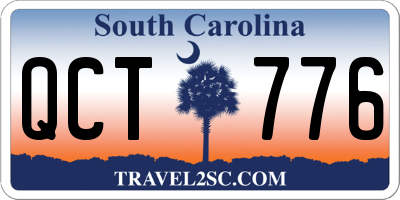 SC license plate QCT776