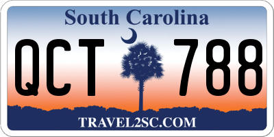 SC license plate QCT788