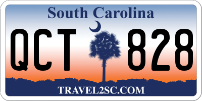 SC license plate QCT828