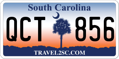 SC license plate QCT856