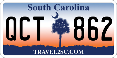 SC license plate QCT862