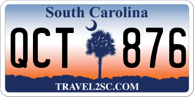 SC license plate QCT876