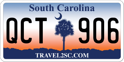 SC license plate QCT906
