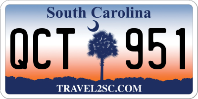 SC license plate QCT951