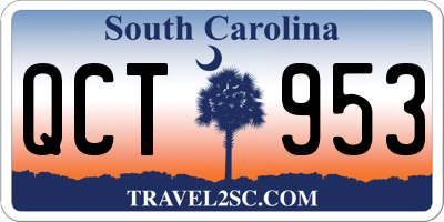 SC license plate QCT953