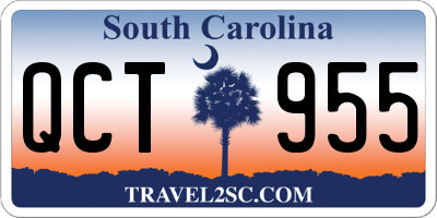 SC license plate QCT955