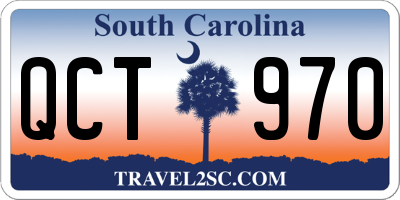 SC license plate QCT970