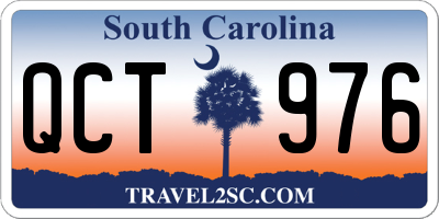 SC license plate QCT976