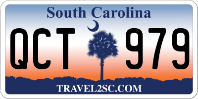SC license plate QCT979