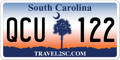 SC license plate QCU122
