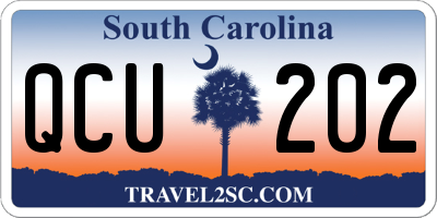 SC license plate QCU202