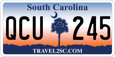 SC license plate QCU245