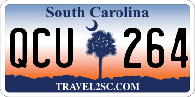 SC license plate QCU264