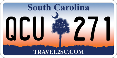 SC license plate QCU271
