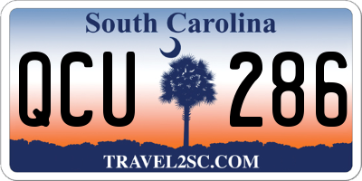SC license plate QCU286
