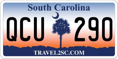 SC license plate QCU290