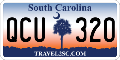 SC license plate QCU320