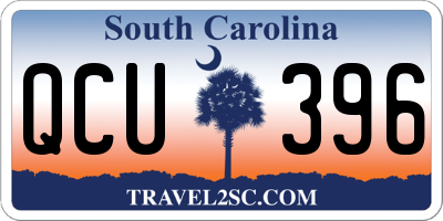 SC license plate QCU396