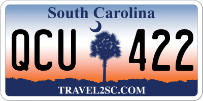 SC license plate QCU422