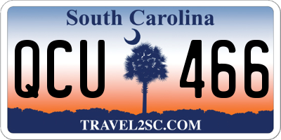 SC license plate QCU466