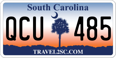 SC license plate QCU485