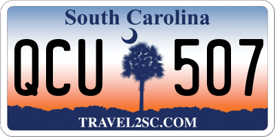 SC license plate QCU507