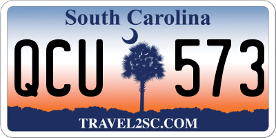 SC license plate QCU573