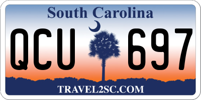 SC license plate QCU697
