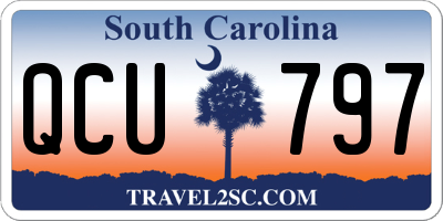 SC license plate QCU797