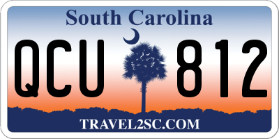 SC license plate QCU812