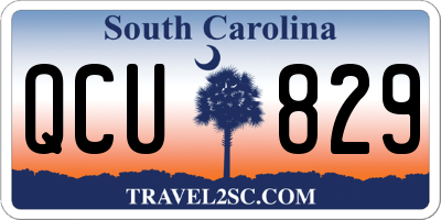 SC license plate QCU829
