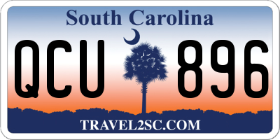 SC license plate QCU896