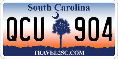 SC license plate QCU904