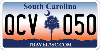 SC license plate QCV050