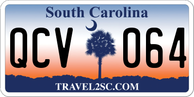 SC license plate QCV064