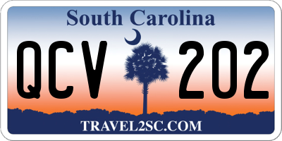 SC license plate QCV202