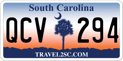 SC license plate QCV294