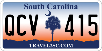 SC license plate QCV415