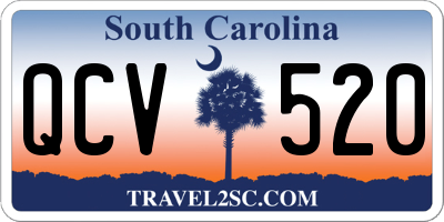 SC license plate QCV520