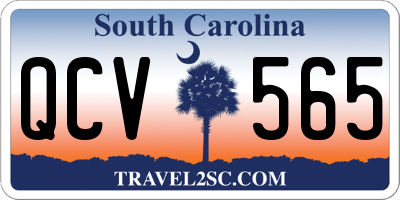 SC license plate QCV565