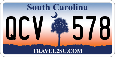 SC license plate QCV578