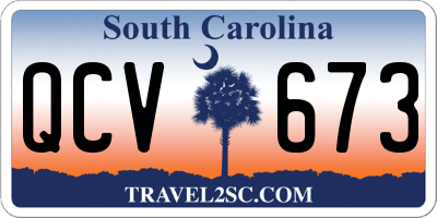 SC license plate QCV673